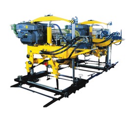 YD-22型液壓搗固機(jī),雙導(dǎo)柱框架結(jié)構(gòu)，單缸升降方式